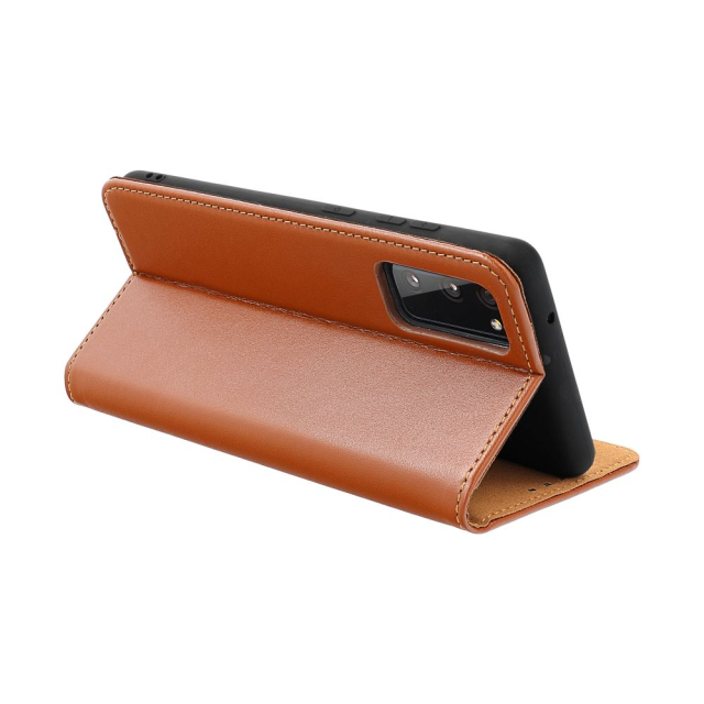 Otočné pouzdro pro Samsung S26 Smart Pro Book, kožené, hnědé