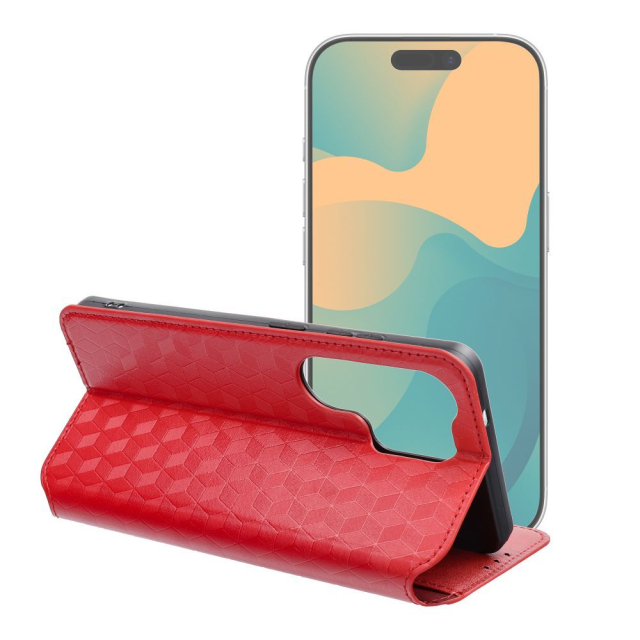 Otočné pouzdro pro Xiaomi 17 PRO / 18 PRO Cubic Book, červené