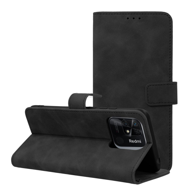 Otočné pouzdro pro Xiaomi Redmi 10C Tender Book, černé