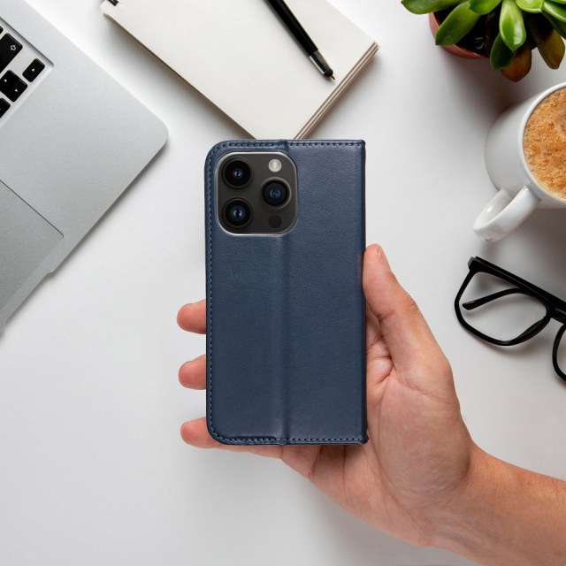 Otočné pouzdro pro Xiaomi Redmi 17C Smart Magneto, tmavě modré