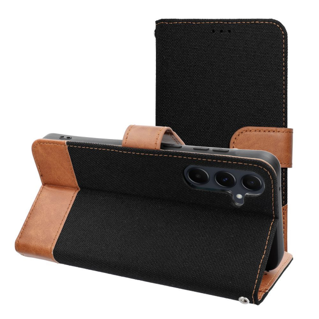 Otočné pouzdro pro Xiaomi Redmi NOTE 14 PRO 4G Jeans Book, černé