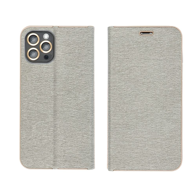 Otočné pouzdro pro Xiaomi Redmi NOTE 14 PRO 4G Luna Book, zlaté a stříbrné