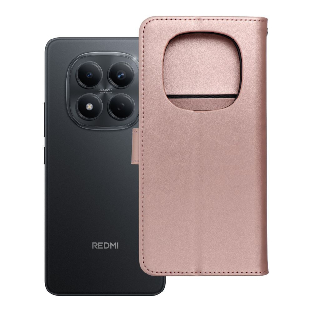 Otočné pouzdro pro Xiaomi Redmi NOTE 14 PRO 4G Mezzo Book „dreamcatcher“ v barvě růžového zlata