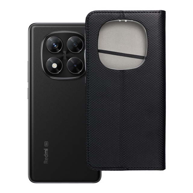 Otočné pouzdro pro Xiaomi Redmi NOTE 14 PRO 5G / 14 PRO PLUS 5G Smart Case Book, černé