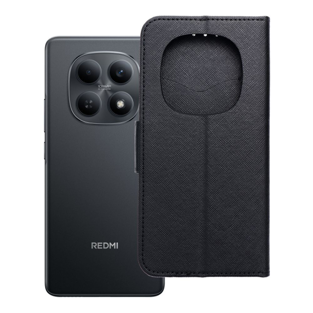 Otočné pouzdro pro Xiaomi Redmi NOTE 15 5G Fancy Book, černé