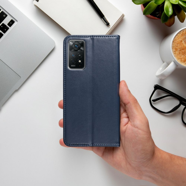 Otočné pouzdro pro Xiaomi Redmi NOTE 15 5G Smart Magneto, tmavě modré