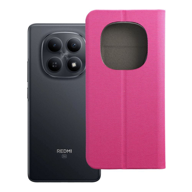 Otočné pouzdro pro Xiaomi Redmi NOTE 15 PRO 5G Sensitive Book, růžové