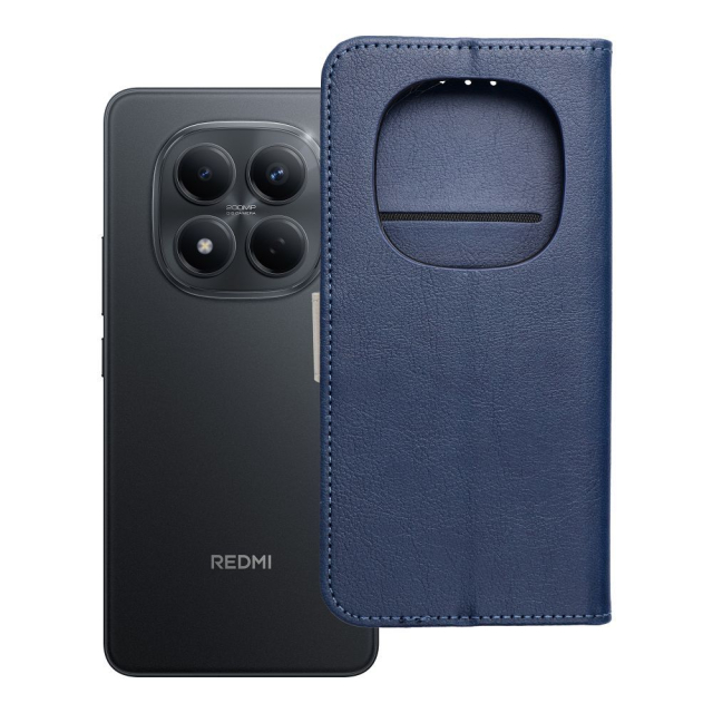 Otočné pouzdro pro Xiaomi Redmi NOTE 15 PRO 5G Split Book v tmavě modré a krémové barvě