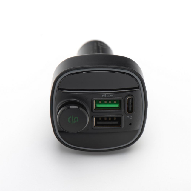Ovladač pro auto Blue Star Wave L2 RGB Classy, typ C x1, USB x2, 20 W, černý