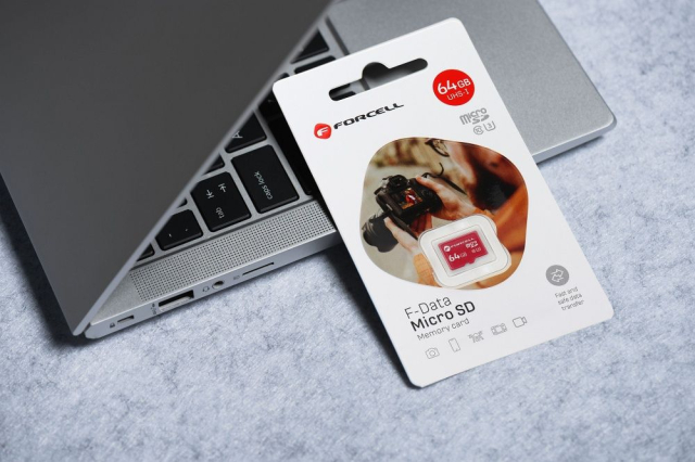 Paměťová karta FORCELL F-DATA 64 GB, UHS-I, U3, třída 10