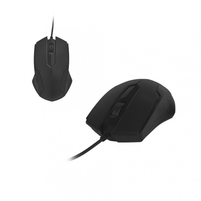 Počítačová myš ART s kabelem, USB A, 1000 dpi, AM-93, černá