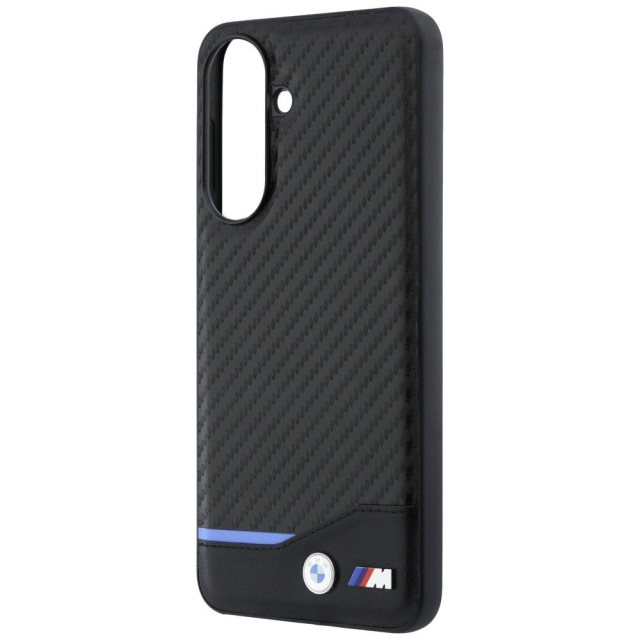 Pouzdro BMW pro SAMSUNG A37 BMHCSA3722NBCK (PU Carbon) černé