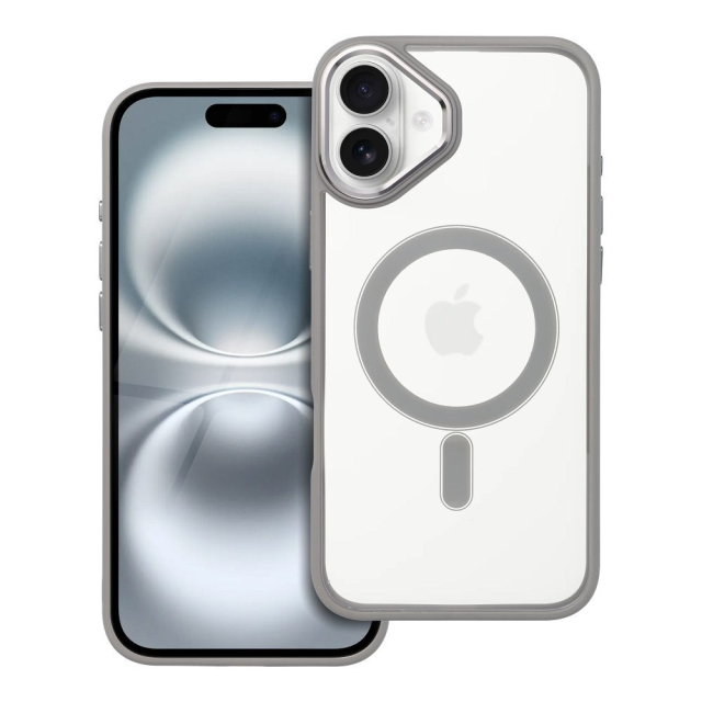 Pouzdro COLOR EDGE MAG COVER kompatibilní s MagSafe pro iPhone 16 Plus v titanově šedé barvě
