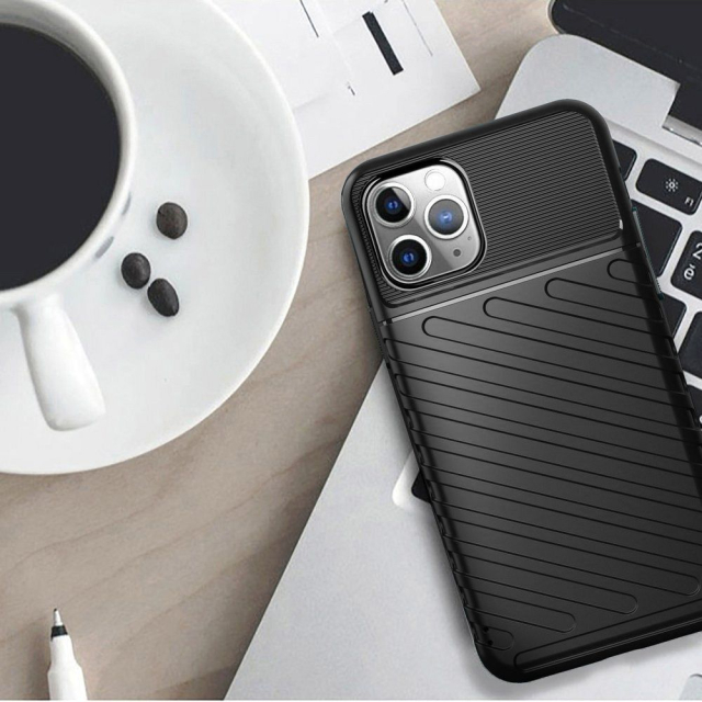 Pouzdro pro iPhone 15 PRO MAX, barva Thunder black