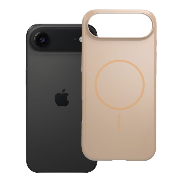 Pouzdro pro iPhone 17 AIR Glossy Mag Cover kompatibilní s MagSafe, barva desert gold