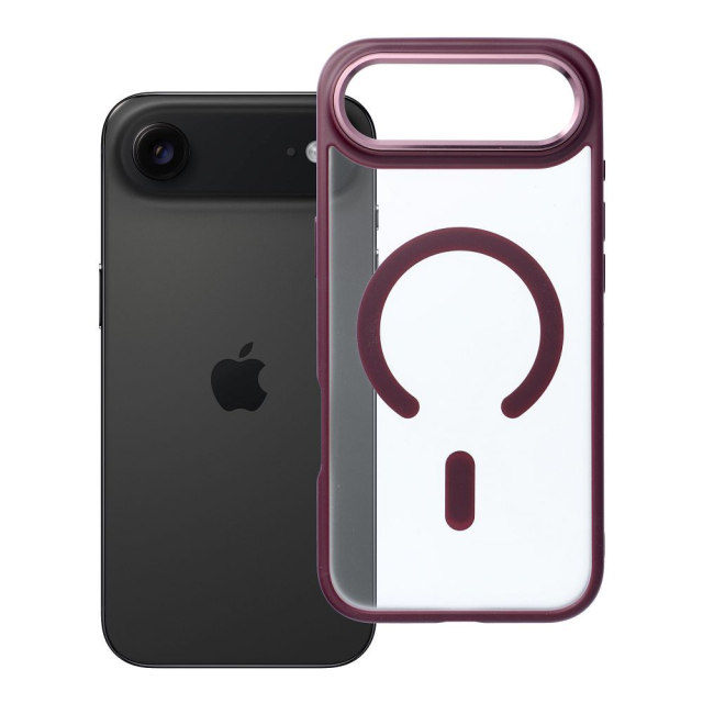 Pouzdro pro iPhone 17 AIR Matte Mag Cover kompatibilní s MagSafe, červené