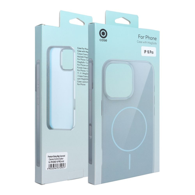 Pouzdro pro iPhone 17 Glossy Mag Cover kompatibilní s MagSafe, barva mint