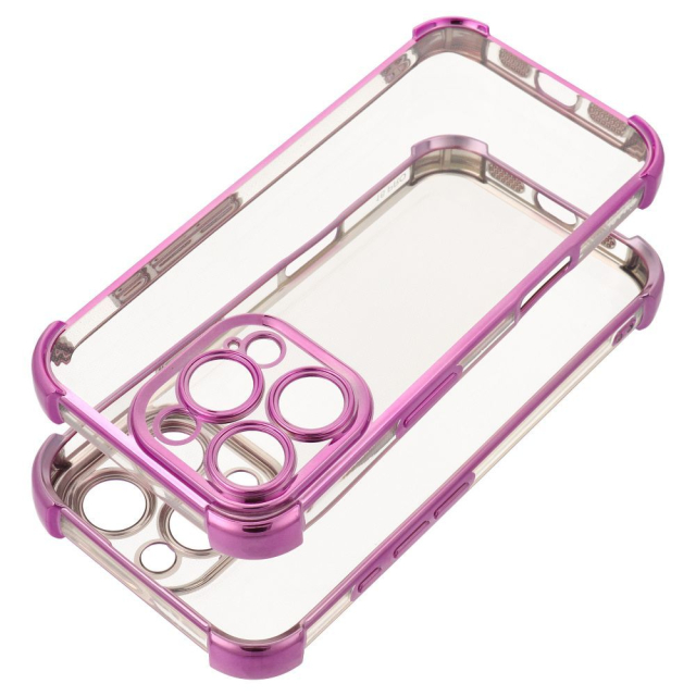 Pouzdro pro iPhone 17 Pro / 18 Pro (nízký okraj fotoaparátu) Antishock Electro, fialové