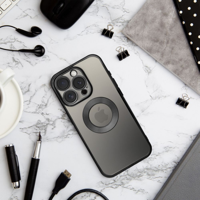 Pouzdro pro iPhone 17 Pro / 18 Pro (nízký okraj fotoaparátu) Glam black