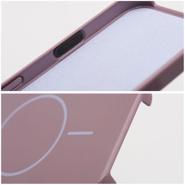 Pouzdro pro iPhone 17 Pro / 18 Pro (nízký okraj fotoaparátu) – lesklé pouzdro Mag Cover kompatibilní s MagSafe, fialové