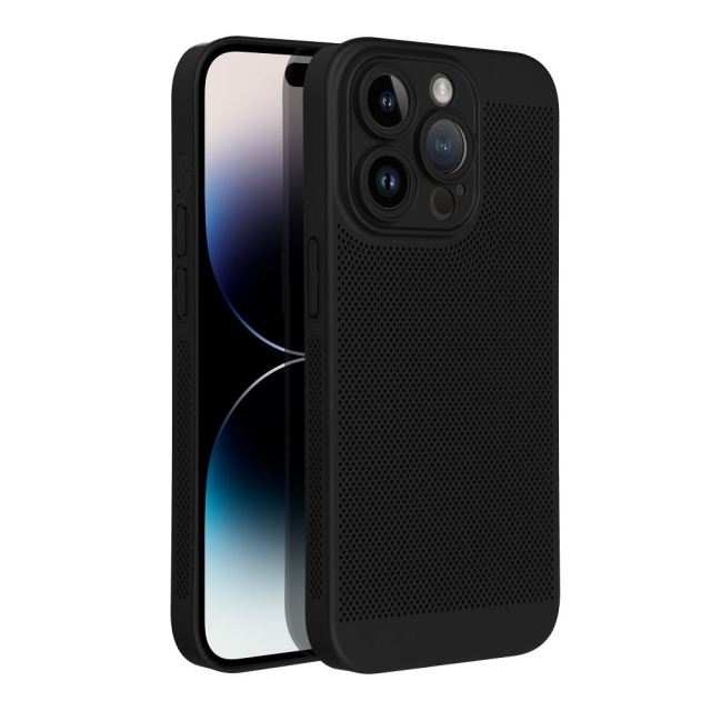 Pouzdro pro iPhone 17 Pro Max / 18 Pro Max (nízký okraj pro fotoaparát) – Breezy black