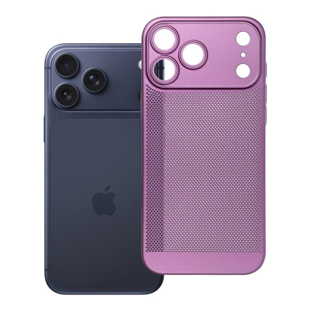Pouzdro pro iPhone 17 Pro Max / 18 Pro Max (nízký okraj pro fotoaparát) – Breezy purple