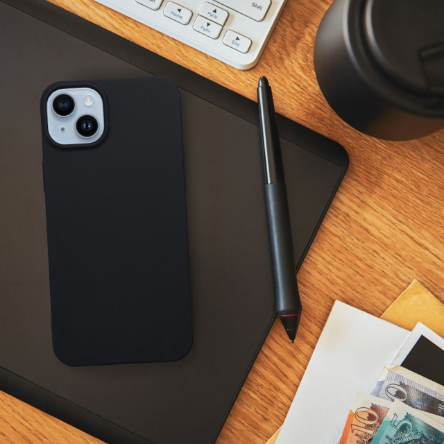 Pouzdro pro iPhone 17 Pro Max / 18 Pro Max (nízký okraj pro fotoaparát) Matná černá