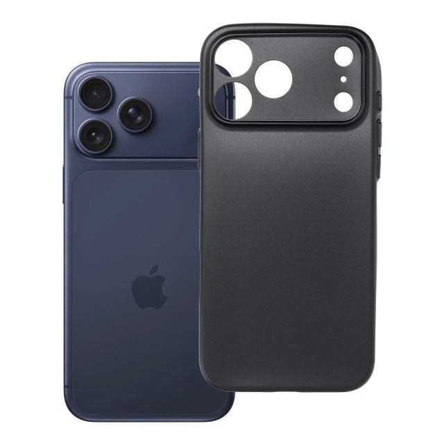 Pouzdro pro iPhone 17 Pro Max / 18 Pro Max (nízký okraj pro fotoaparát) Ultratenké, matná černá