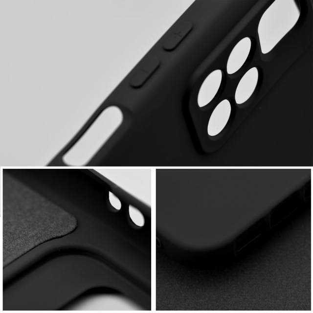 Pouzdro pro Motorola G57 / G57 Power, silikonové, černé