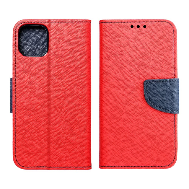 Pouzdro typu flip pro iPhone 17 PRO / 18 PRO Fancy Book – červené / tmavě modré