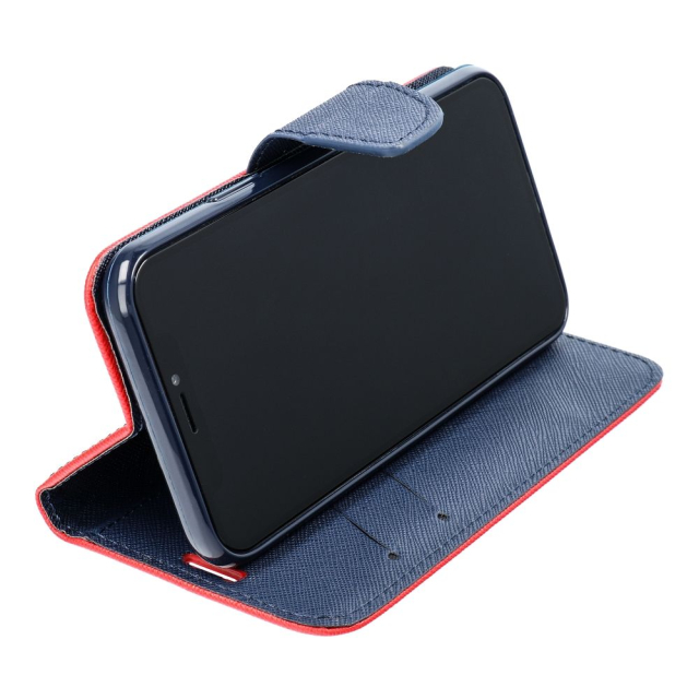 Pouzdro typu flip pro iPhone 17 PRO MAX / 18 PRO MAX Fancy Book – červené / tmavě modré