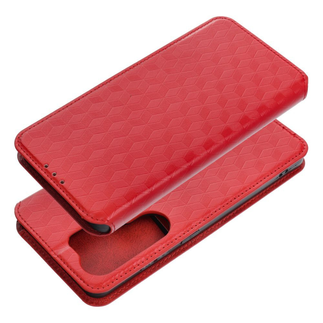 Pouzdro typu flip pro Xiaomi Redmi 17 4G / 17 5G EU Cubic Book, červené