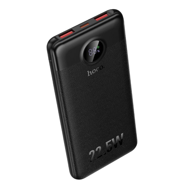 Powerbanka Hoco 10 000 mAh QC 22,5 W + PD 20 W LED J172 černá