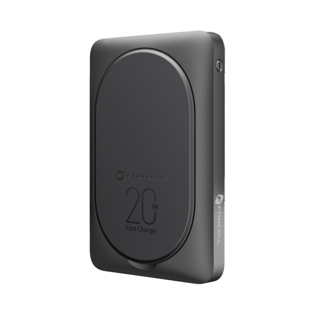 Powerbanka kompatibilní s MagSafe Forcell F-Energy MagStand F10K2 QC3.0 PD 5 A 20 W 10 000 mAh černá