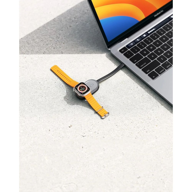 Powerbanka pro Apple Watch Veger (W0102) 1200 mAh Pomme black