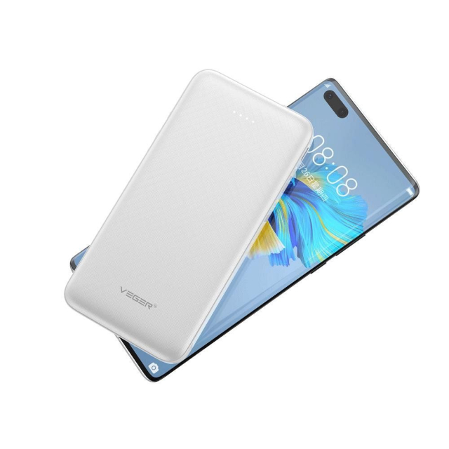 Powerbanka Veger A10 (W1065) 2 A, 10 000 mAh, bílá