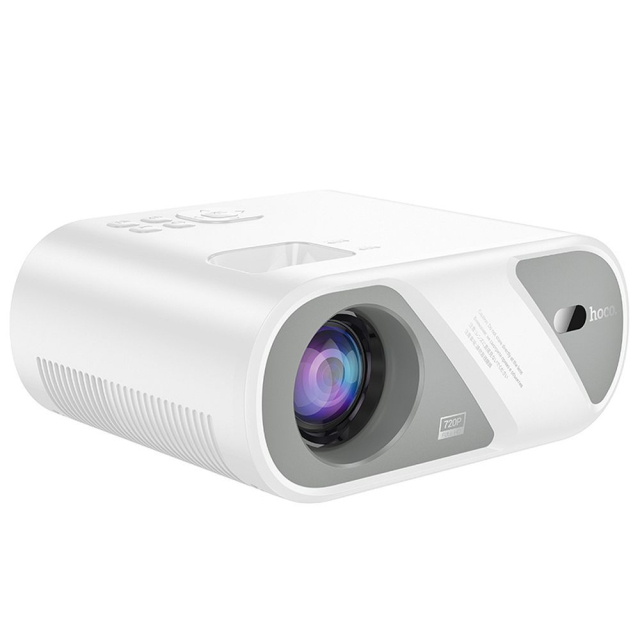 Projektor HD Ready Hoco s Wi-Fi a Bluetooth, rozlišení 720p, model DT1, bílý