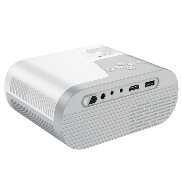 Projektor Hoco s podporou HD Ready, operačním systémem Android, Wi-Fi, Bluetooth a rozlišením 720p, model DT2, bílý