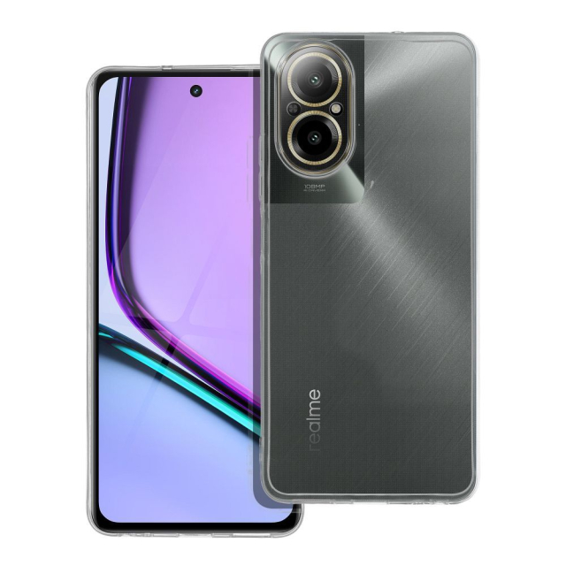 Průhledné pouzdro pro Realme C67, tloušťka 2 mm (s ochranou fotoaparátu)