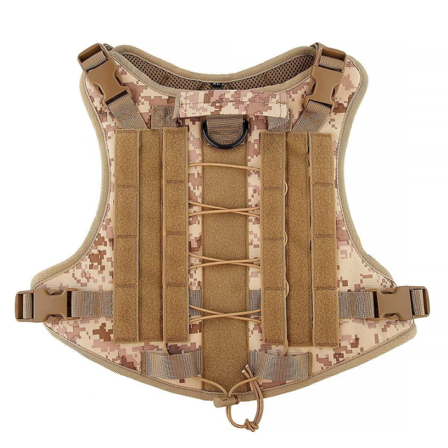 Psí postroj TACTICAL, velikost XL, hnědý