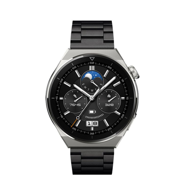 Řemínek k hodinkám Samsung Galaxy Watch Forcell F-Design FS06 s ocelovou sponou, 20 mm, černý