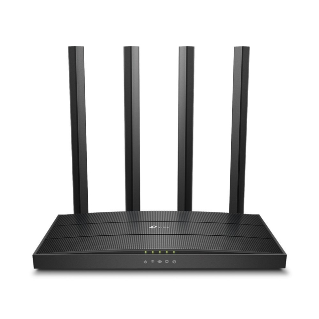 Router TP-LINK s dvoupásmovým Wi-Fi: 2,4 GHz (300 Mbps), 5 GHz (867 Mbps) – model TL-ARCHER C6