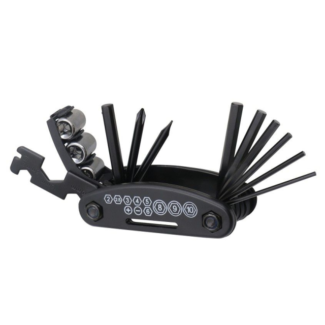 Sada cyklistických klíčů Multitool FSBRK-001, černá