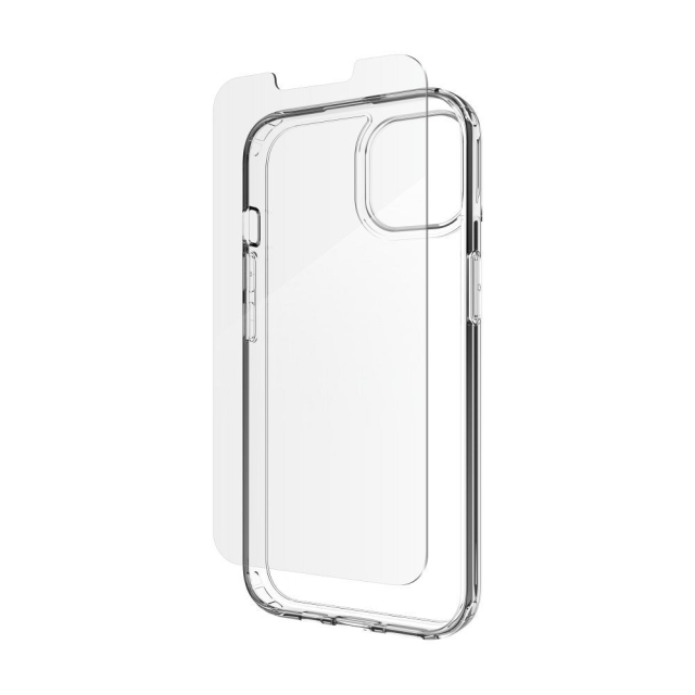 Sada ZAGG cse + tvrzené sklo IF DEFENCE BUNDLE pro iPhone 13 / 14 / 15 / 16e, čirá