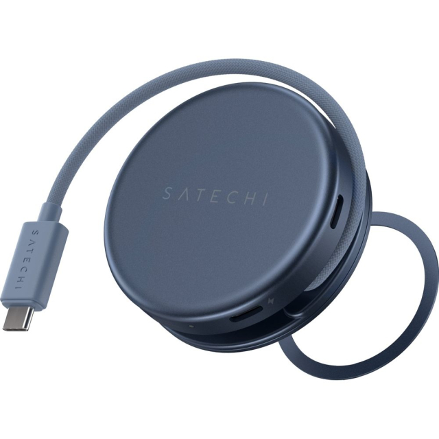 Satechi OntheGo 5-v-1 USB-C adaptér a rozbočovač STPOTG5B, barva indigo