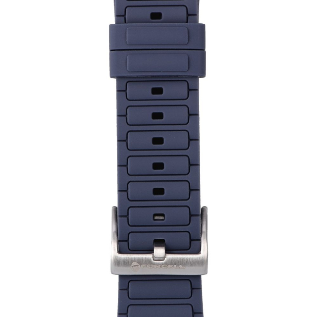 Silikonový řemínek k hodinkám Apple Watch Forcell F-Design FA06 s otvory pro velikosti 42 / 44 / 45 / 49 mm, modrý