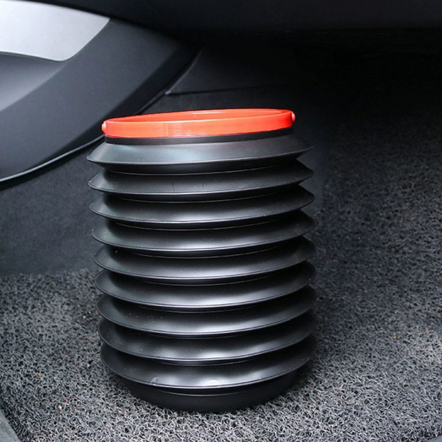 Skládací automobilový kbelík 4 l, černý