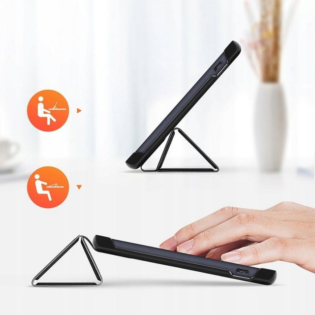 Skládací pouzdro DUX DUCIS DOMO s přihrádkou na tužku pro SAMSUNG Tab S8 Plus (X800/X806)/S7FE (T730/T736B)/S7 Plus (T970/T976B), černé