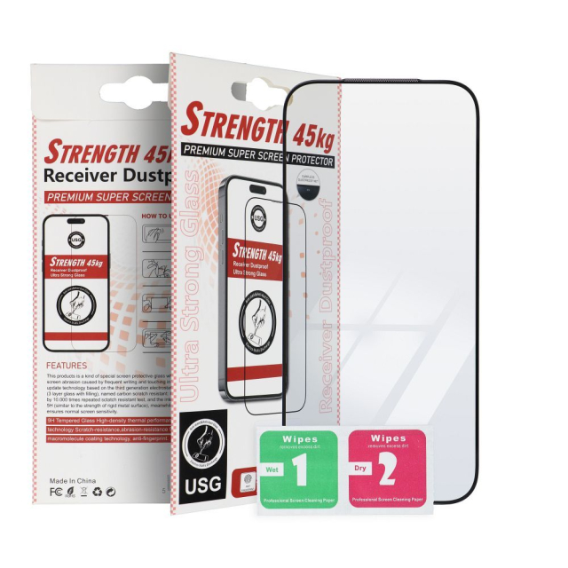 Tvrzené sklo ULTRA STRONG 45 kg pro iPhone 14 Pro Max