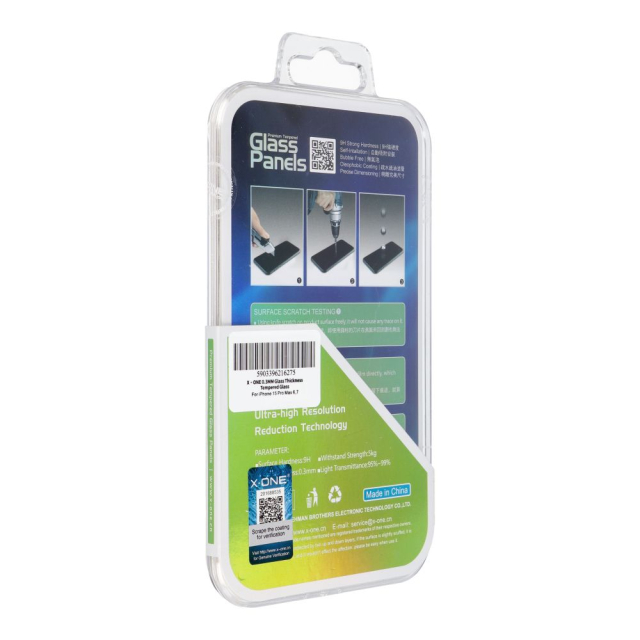 Tvrzené sklo X-ONE 0,3 mm – pro iPhone 15 Pro Max